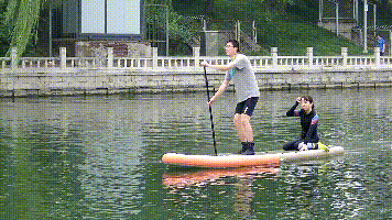 桨板SUP（非浆板）现场教学：快速掌握 水中上板+单边划直线