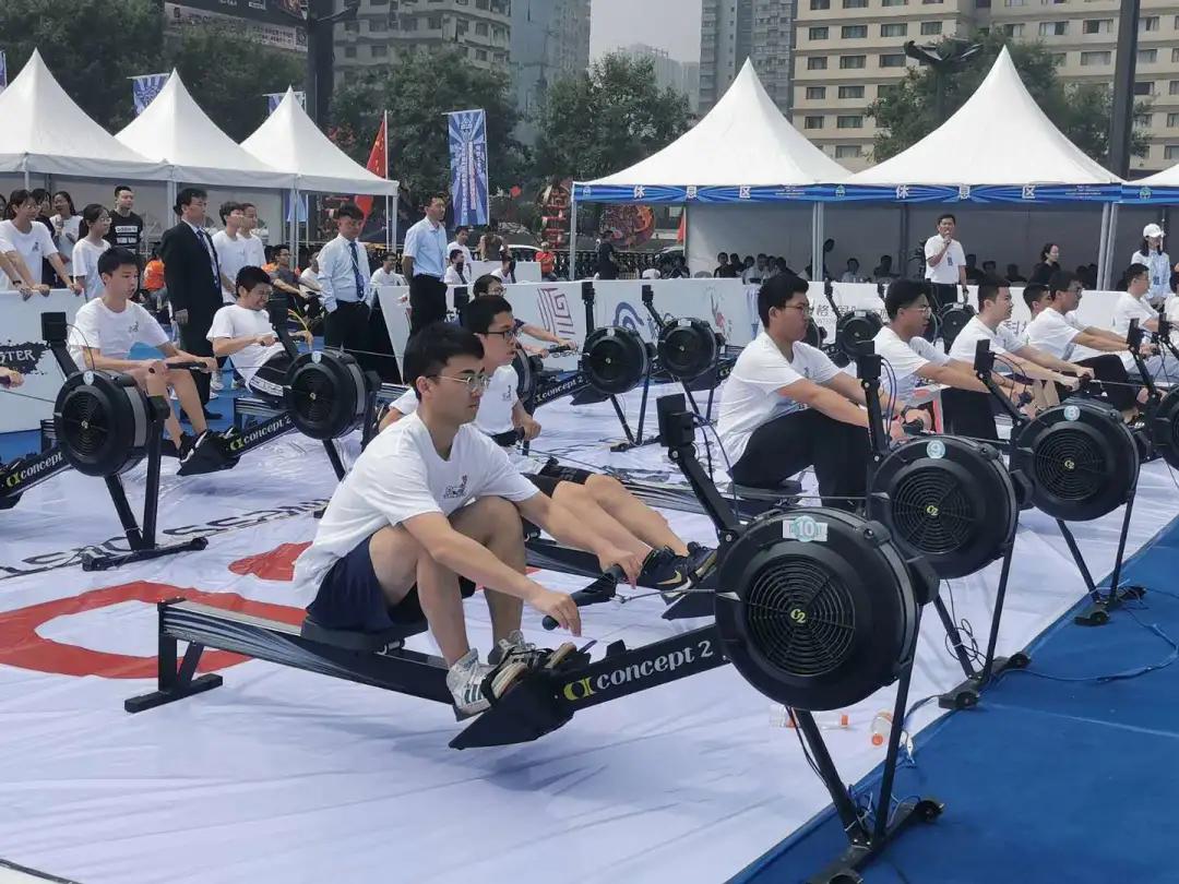 "西电赛艇"参加陕西省第三届陆上划船器总决赛