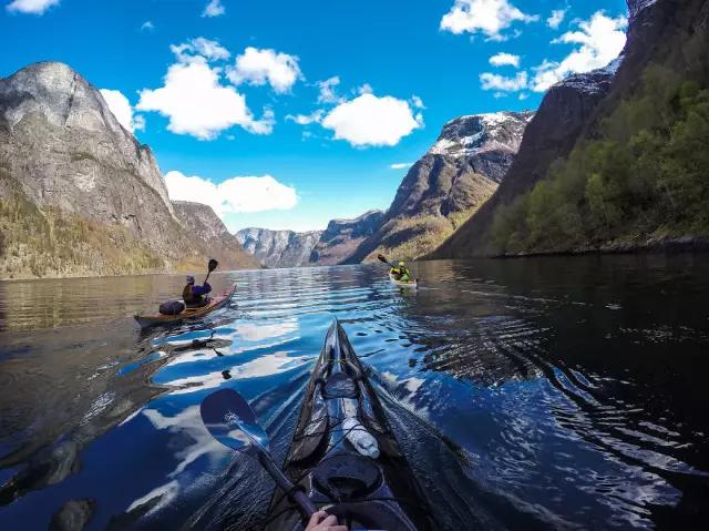这是一个皮划艇爱好者镜头下的挪威，美到没朋友