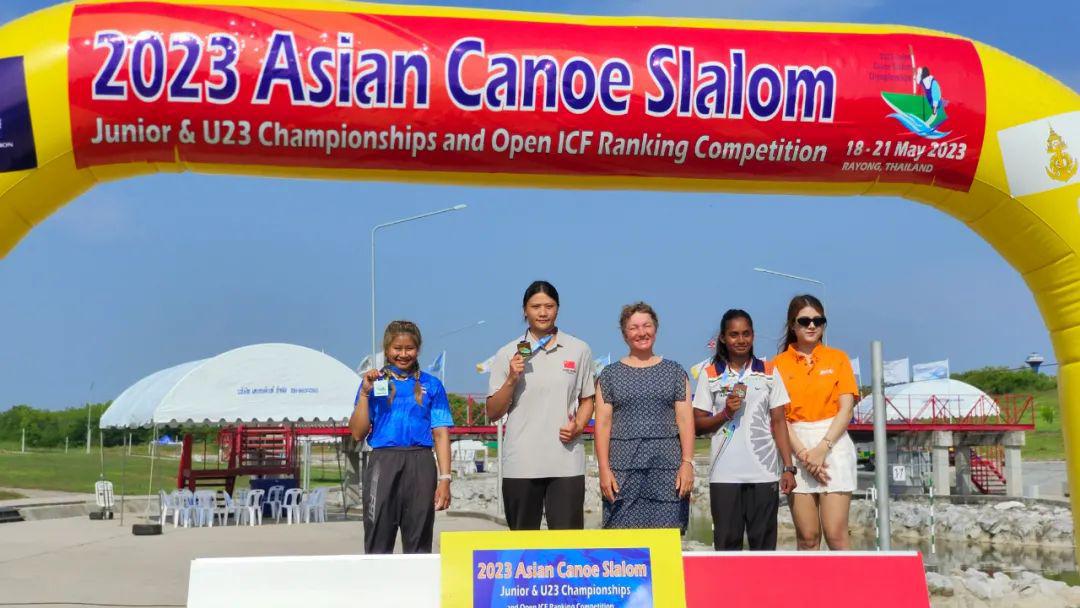  2023亚洲皮划艇激流回旋青少年和U23锦标赛暨ICF积分公开赛在泰国结束，中国队入账5金5银1铜