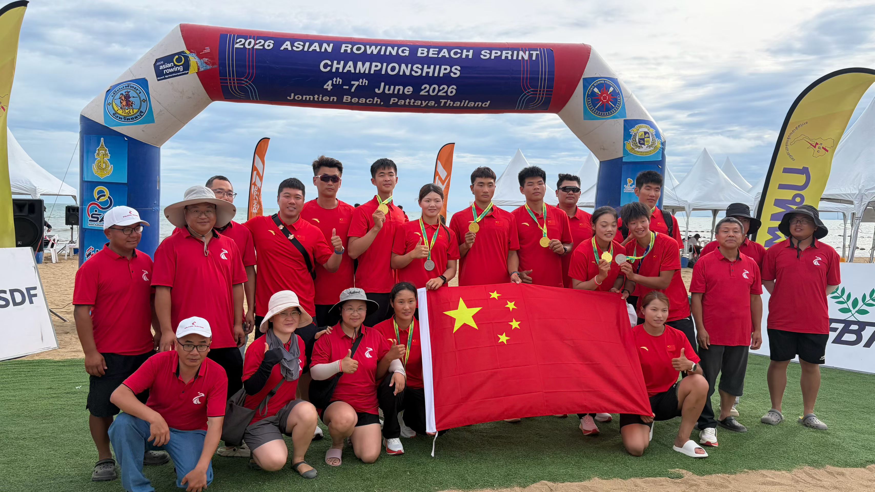 培生船艇FALCON RACING 全维度服务2026亚洲海岸赛艇沙滩冲刺赛（泰国站） ...